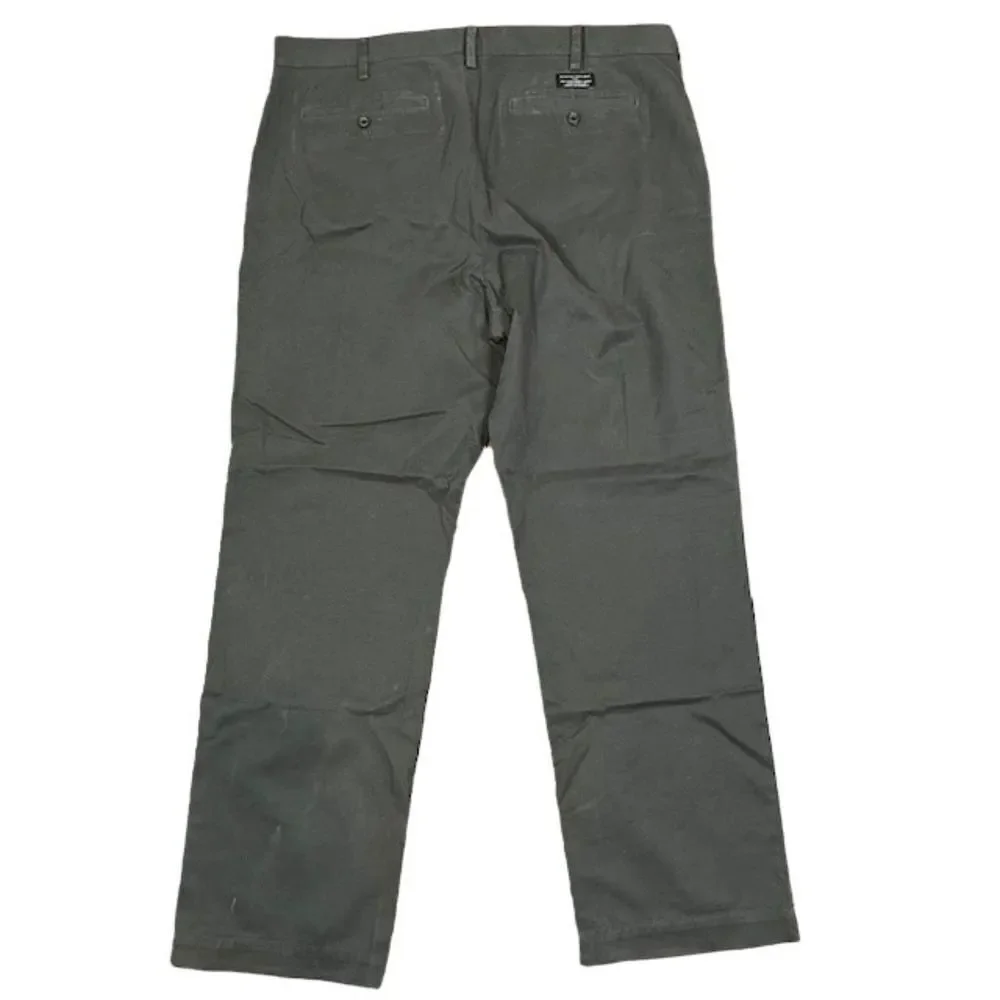 Banana Republic Emerson Chino Men's Flat Front Pants Gray Size 38x32‎